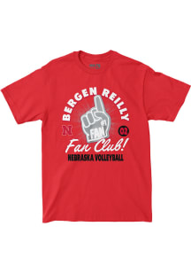 Bergen Reilly Nebraska Cornhuskers Red Fan Club Tee Short Sleeve Fashion Player T Shirt
