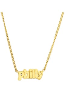 Philadelphia EB & Co Philly Bubble Letter Necklace