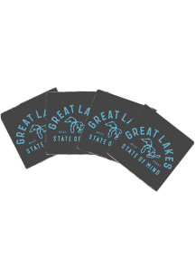Michigan Great Lakes 4x4 Wood Coaster - Grey