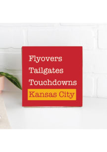 Kansas City Kansas City Football Sign - Red
