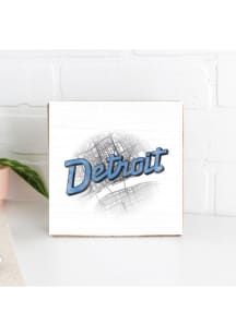 Detroit Detroit Map Sign - Blue