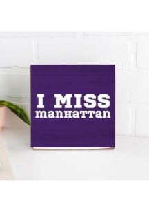 Manhattan I Miss Manhattan Sign - Purple