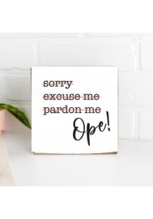 Michigan Ope Sign - White