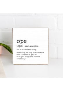Michigan Ope Dictionary Sign - White