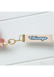Chicago Chicago Script Keychain - Blue