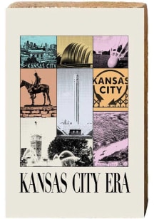 Kansas City Kansas City Icons Collage Sign - White