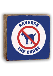 Wrigleyville Reverse the Curse Sign - Blue