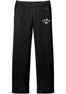 Iowa Hawkeyes Womens Reverse Fleece Black Sweatpants