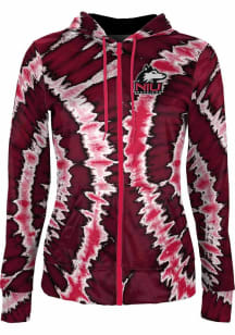 ProSphere Northern Illinois Huskies Womens Red Tie Dye Light Weight Jacket