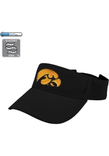 LogoFit Iowa Hawkeyes Mens Black Slice Adjustable Visor