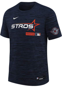 Nike Houston Astros Youth Navy Blue City Connect AC Velocity Short Sleeve T-Shirt