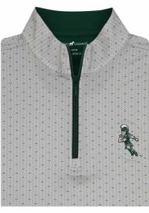Horn Legend Michigan State Spartans Mens White Football Football Sparty Long Sleeve Qtr Zip Fashio..