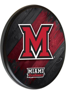 Miami RedHawks Printed Sign - Black