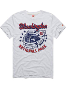 Homage Washington Nationals Ash Park Baseball Short Sleeve Fashion T Shirt