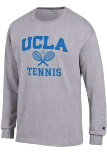 Champion UCLA Bruins Grey Tennis Icon Jersey Long Sleeve T Shirt