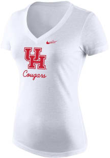 Nike Houston Cougars Womens White Script Short Sleeve T-Shirt