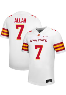 Salahadin Allah  Nike Iowa State Cyclones White NIL Name And Number Football Jersey