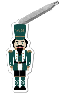 William & Mary Tribe Nutcracker Ornament - Green