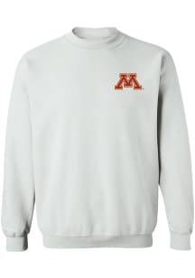 Vive La Fete Minnesota Golden Gophers Womens White Impressions Crew Sweatshirt