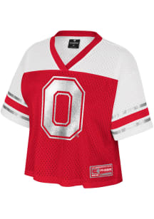 Ohio State Buckeyes Womens Colosseum All Day Fashion Football Jersey - Red