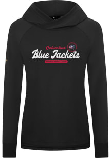 Levelwear Columbus Blue Jackets Womens Black Slender Monument Pullover
