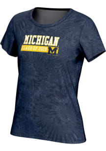 ProSphere Michigan Wolverines Womens Navy Blue Class of 2028 Short Sleeve T-Shirt