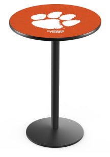 Clemson Tigers Black Round Base Pub Table