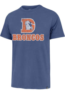 47 Denver Broncos Blue Replay Franklin Short Sleeve Fashion T Shirt