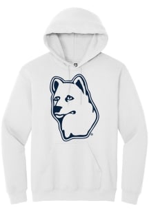 Summit Sportswear UConn Huskies Mens White Alt Logo Long Sleeve Hoodie