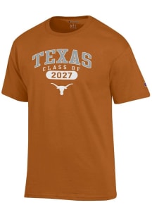 Champion Texas Longhorns Burnt Orange Class of 2027 Jersey Short Sleeve T Shirt