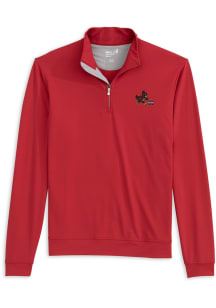 Johnnie O Iowa State Cyclones Mens Cardinal Motion Vault CY Long Sleeve Qtr Zip Pullover