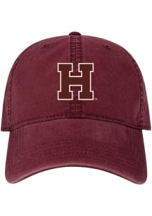 Legacy Harvard Crimson Chain Stitch Terra Twill Adjustable Hat - Maroon