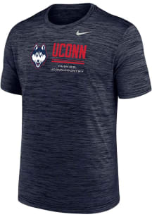 Nike UConn Huskies Navy Blue Velocity Legend Short Sleeve T Shirt