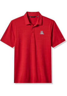 Travis Mathew Arizona Wildcats Mens Red Halftime Show Short Sleeve Fashion Polo