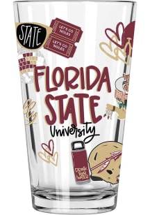 Florida State Seminoles 16oz Pint Glass - Red