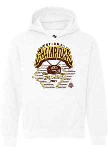 Rally Western Michigan Broncos Youth White NIL 2025 National Champions Full Roster Long Sleeve Cre..