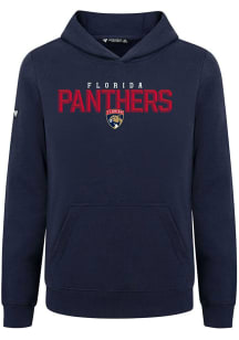 Levelwear Florida Panthers Youth Navy Blue Podium Jr Carve Long Sleeve Hoodie