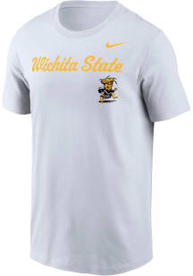 Nike Wichita State Shockers White Vault Logo DriFit Short Sleeve T Shirt