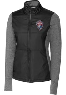 Cutter and Buck Colorado Rapids Womens Black Stealth Light Weight Jacket