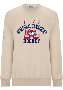 Levelwear Montreal Canadiens Mens White Connect Limelight Long Sleeve Crew Sweatshirt