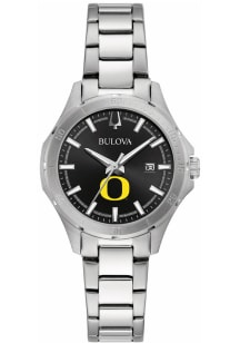 Bulova Oregon Ducks Sport Stainless Steel Womens Watch