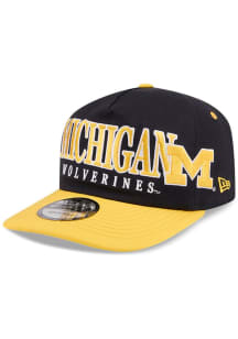 New Era Michigan Wolverines March Madness 19TWENTY Adjustable Hat - Navy Blue