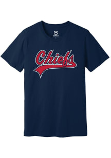 Summit Sportswear Peoria Chiefs Navy Blue Alt Logo Wordmark Short Sleeve T Shirt