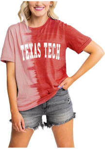 Gameday Couture Texas Tech Red Raiders Womens Red Find Your Groove Split Dye Short Sleeve T-Shirt