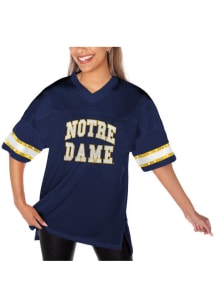 Notre Dame Fighting Irish Womens Gameday Couture Until Kickoff Rhinestone Fashion Football Jersey..
