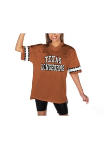 Texas Longhorns Womens Gameday Couture Until Kickoff Rhinestone Fashion Football Jersey - Burnt Or..