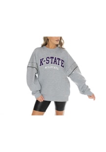 Gameday Couture K-State Wildcats Womens Grey Competitive Edge Crew Sweatshirt