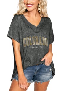 Gameday Couture Colorado Buffaloes Womens Black In a Flash Short Sleeve T-Shirt
