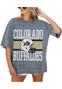 Gameday Couture Colorado Buffaloes Womens Grey On the Ball Short Sleeve T-Shirt