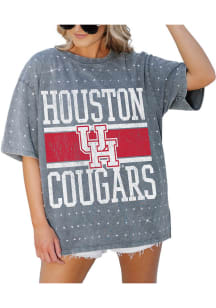Gameday Couture Houston Cougars Womens Grey On the Ball Short Sleeve T-Shirt